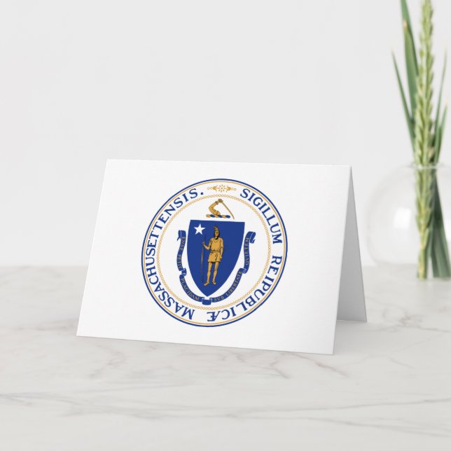 Massachusite Seal, Seal of Massachusetts Kort (Framsida)