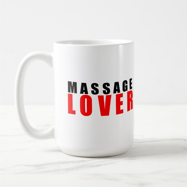 Massage älskare kaffemugg (Vänster)