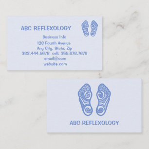 MASSAGE Alternativt Holistic REFLEXOLOGY Business Visitkort