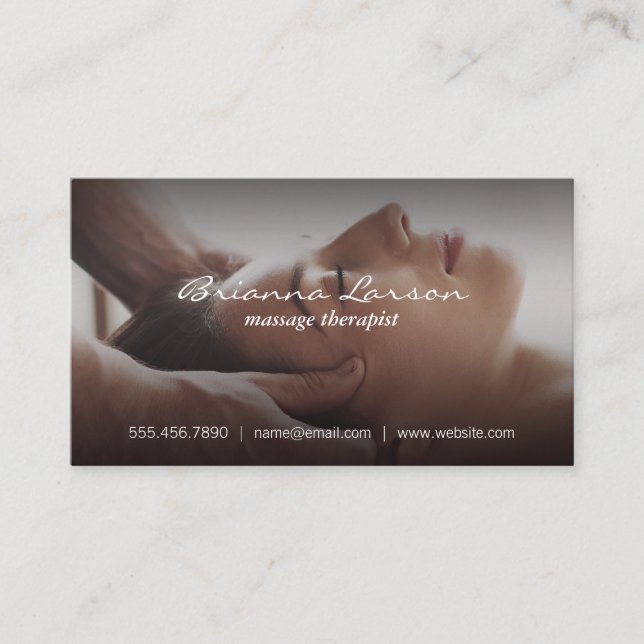 Massage ansikte | Spa Visitkort (Framsida)