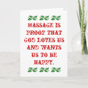 Massage är bevis för att Gud Kärlek oss jul Helgkort