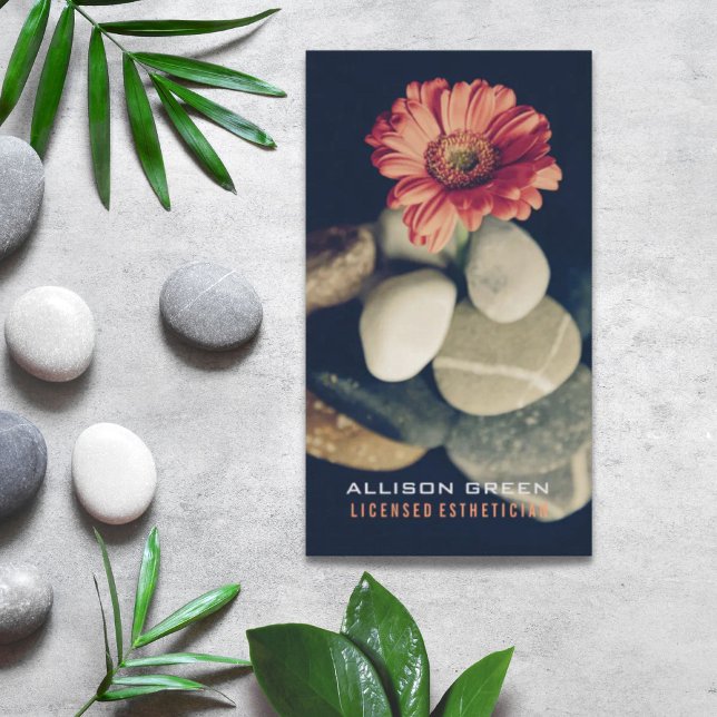 Massage Aromaterapi Beauty Salon Esthetician Visitkort (Massage Aromatherapy Salon E S T H E T I C I A N Business Card)