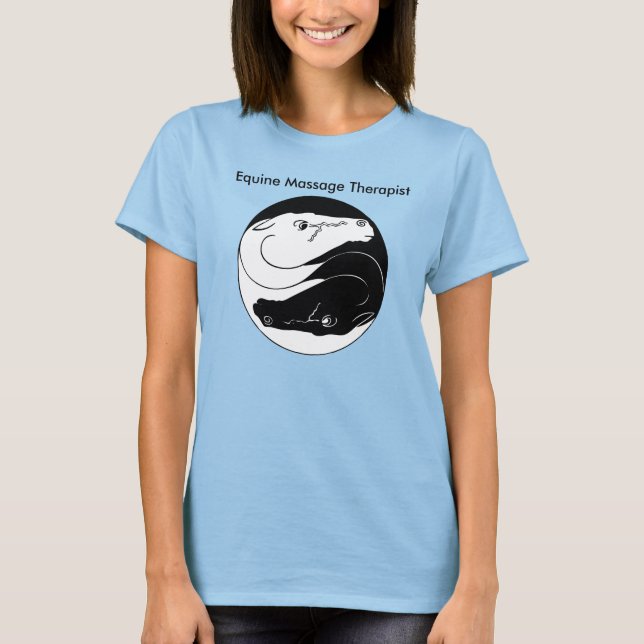 Massage av hästdjur tee shirt (Framsida)