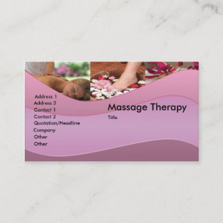 Massage-/avkopplingvisitkort Visitkort