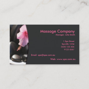 Massage-/avkopplingvisitkort Visitkort