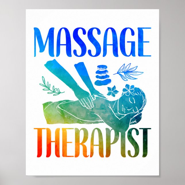 Massage Behandlingspassage Massage Therapy Massage Poster (Framsidan)