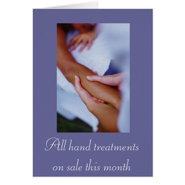 Massage & Bodyworkfoto Hälsningskort (Framsidan)