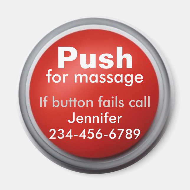 Massage Button Magnet (Framsidan)