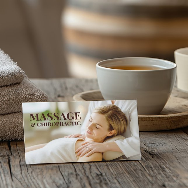 Massage Chiropractice Body & Soul Therapy Salon Visitkort (Perfect for business)