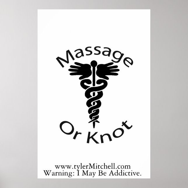 Massage eller Knot Poster (Framsidan)