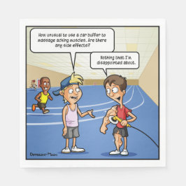 Massage för bilbuffert för Funny Party Napkins Pappersservett