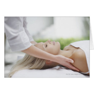 Massage för kvinnor hälsningskort