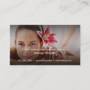 Massage för kvinnor visitkort