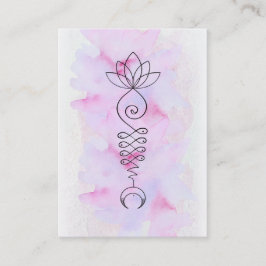 ** Massage för Måne Lotus Energy Healer Yoga Reiki Visitkort