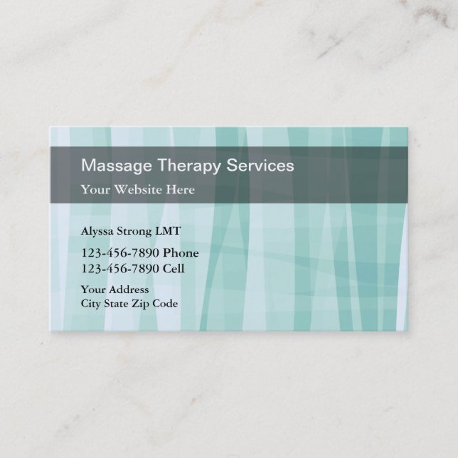 Massage Företagskort Visitkort (Framsida)