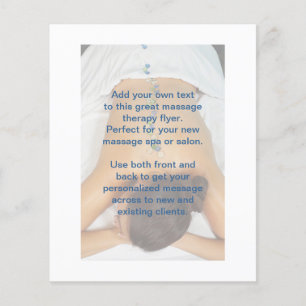Massage Foto för bågglastassetter Flygblad