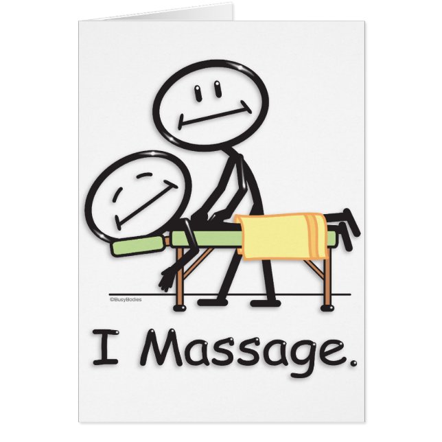 Massage Hälsningskort (Framsidan)