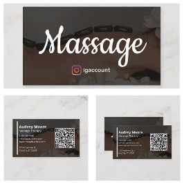 Massage Holistisk Reiki Reflexologi Kiropraktik Visitkort