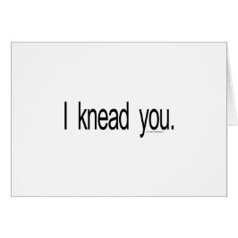 Massage - jag knådar dig hälsningskort