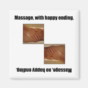 Massage, med Lycklig slut. Magnet