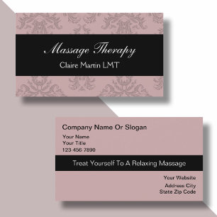Massage Modern Affärskorts Visitkort