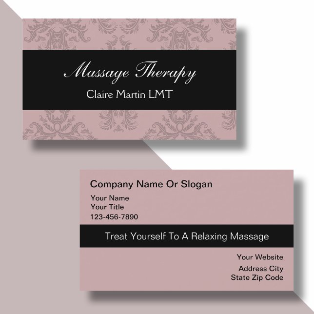Massage Modern  Visitkort (Skapare uppladdad)