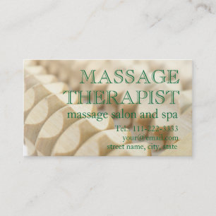 Massage och terapeut visitkort