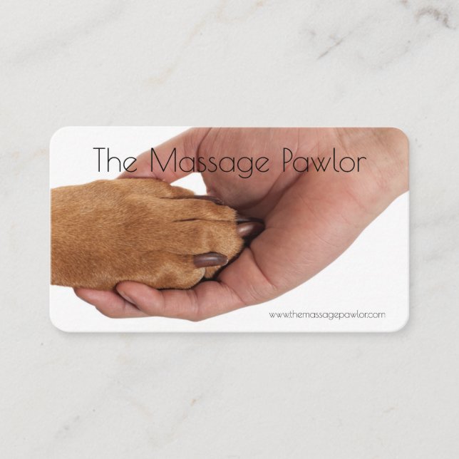 Massage Pawlor Affärskort Visitkort (Framsida)