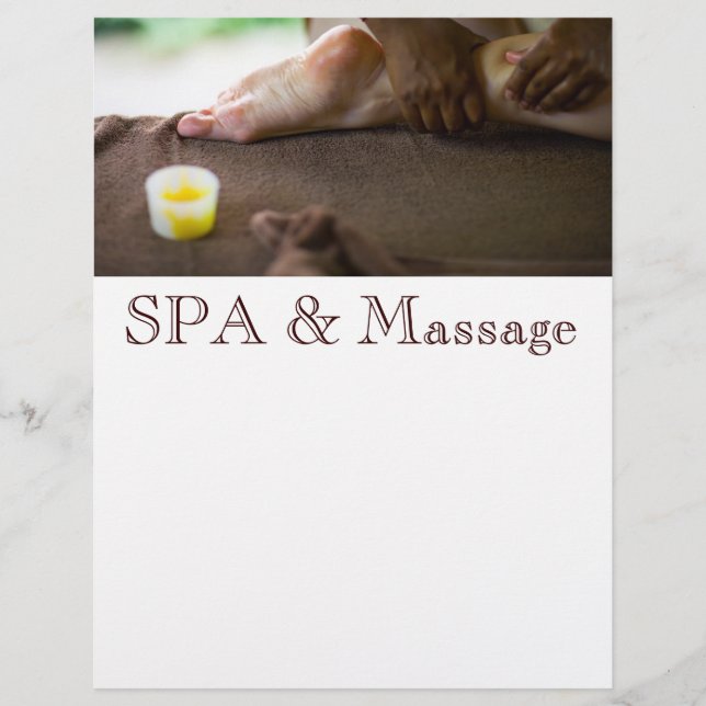 Massage Reklamblad (Framsidan)