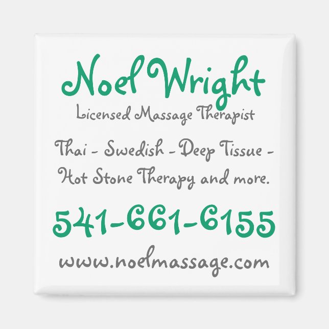 Massage Reminder Magnet (Framsidan)