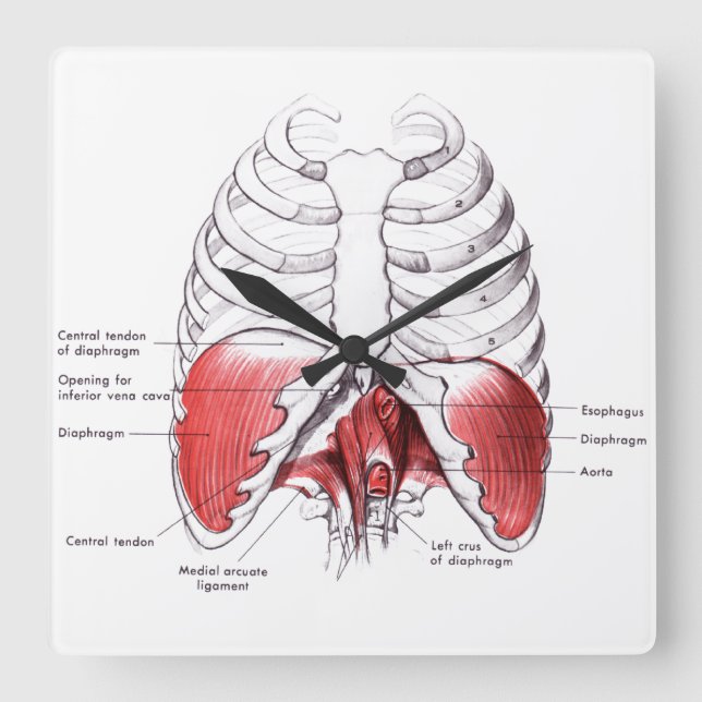 Massage Room Clocks Fyrkantig Klocka (Framsida)