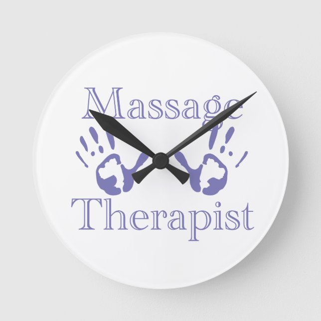 Massage Room Clocks Rund Klocka (Framsida)