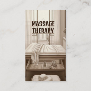 Massage Room Massage Therapist Visitkort