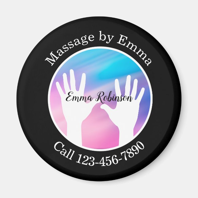 Massage Service Customer Business Magnets Magnet (Framsidan)