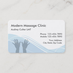 Massage Services Modern Business Card Visitkort