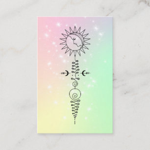 *~* Massage Sol Woman - Måne Nirvana Yoga Reiki Visitkort