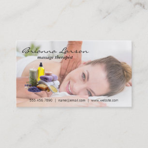 Massage Spa Badsalter Oljor Hälsa Visitkort