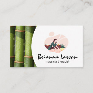 Massage Spa Bamboo Visitkort