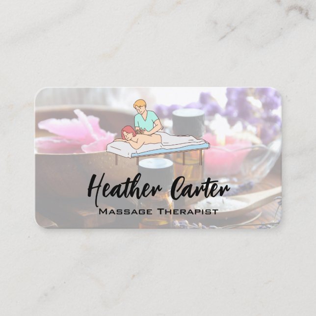 Massage Spa | Hälsa  Visitkort (Framsida)