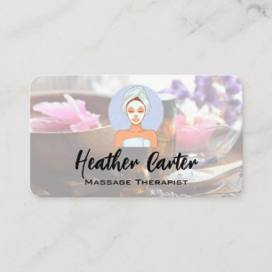 Massage Spa Logotyp Visitkort