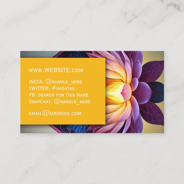 Massage Spa Salon Nagel Professionell Executive Visitkort (Framsida)