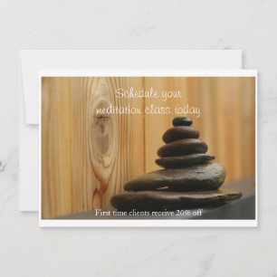 Massage Stones och Wood Inbjudningar