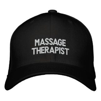 MASSAGE-TERAPIST-basket Broderad Keps
