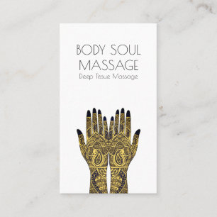 Massage Therapist Affärskort Visitkort