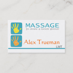 Massage Therapist Affärskort Visitkort