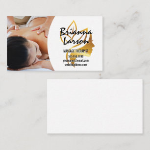 Massage Therapist Beauty Logotyp Visitkort