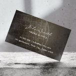 Massage Therapist Chiropractor Vintage Visitkort<br><div class="desc">Mörk Skratched Struktur massage Therapy Affärskorts.</div>