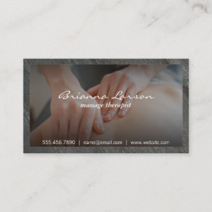 Massage Therapist Chiropraktor Visitkort