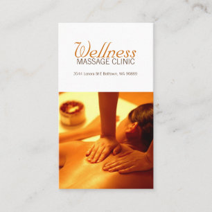 Massage Therapist, Clinic, Hälsa Affärskort Visitkort