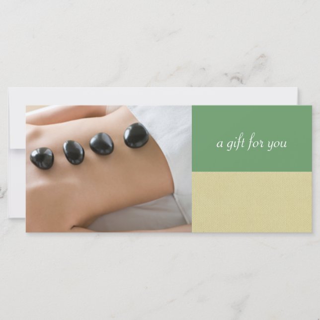 Massage Therapist eller Day Spa Gift-certifikat (Framsida)